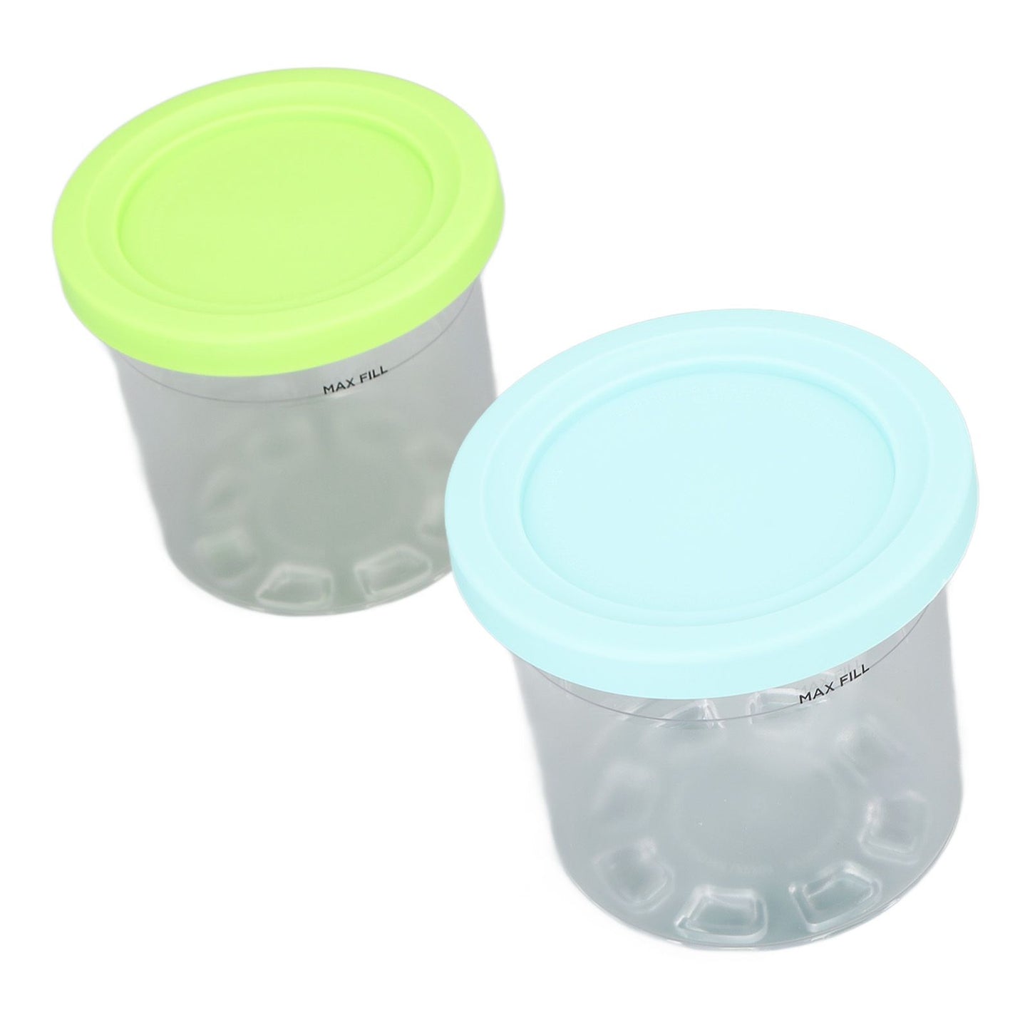 2PCS Ice Cream Pints Cup 600ml Ice Cream Container Storage Jar for Ninja NC299AMZ NC300s Blue and Green - view 10