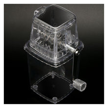 Portable Ice Crusher 1.25L Hand Cranked DIY Manual Shaved Ice Chopper Machine for Home Outdoor Camping Use Transparent - view 2