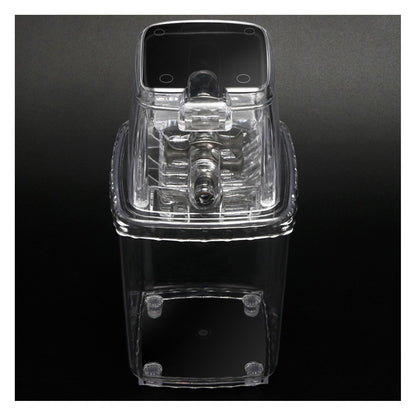 Portable Ice Crusher 1.25L Hand Cranked DIY Manual Shaved Ice Chopper Machine for Home Outdoor Camping Use Transparent - view 3