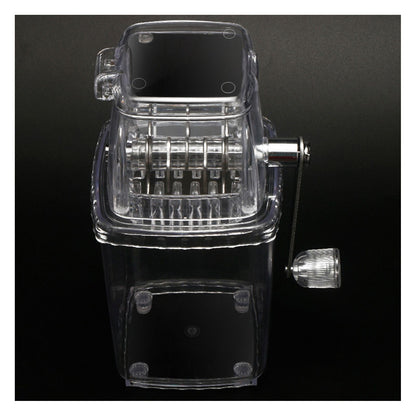Portable Ice Crusher 1.25L Hand Cranked DIY Manual Shaved Ice Chopper Machine for Home Outdoor Camping Use Transparent - view 4