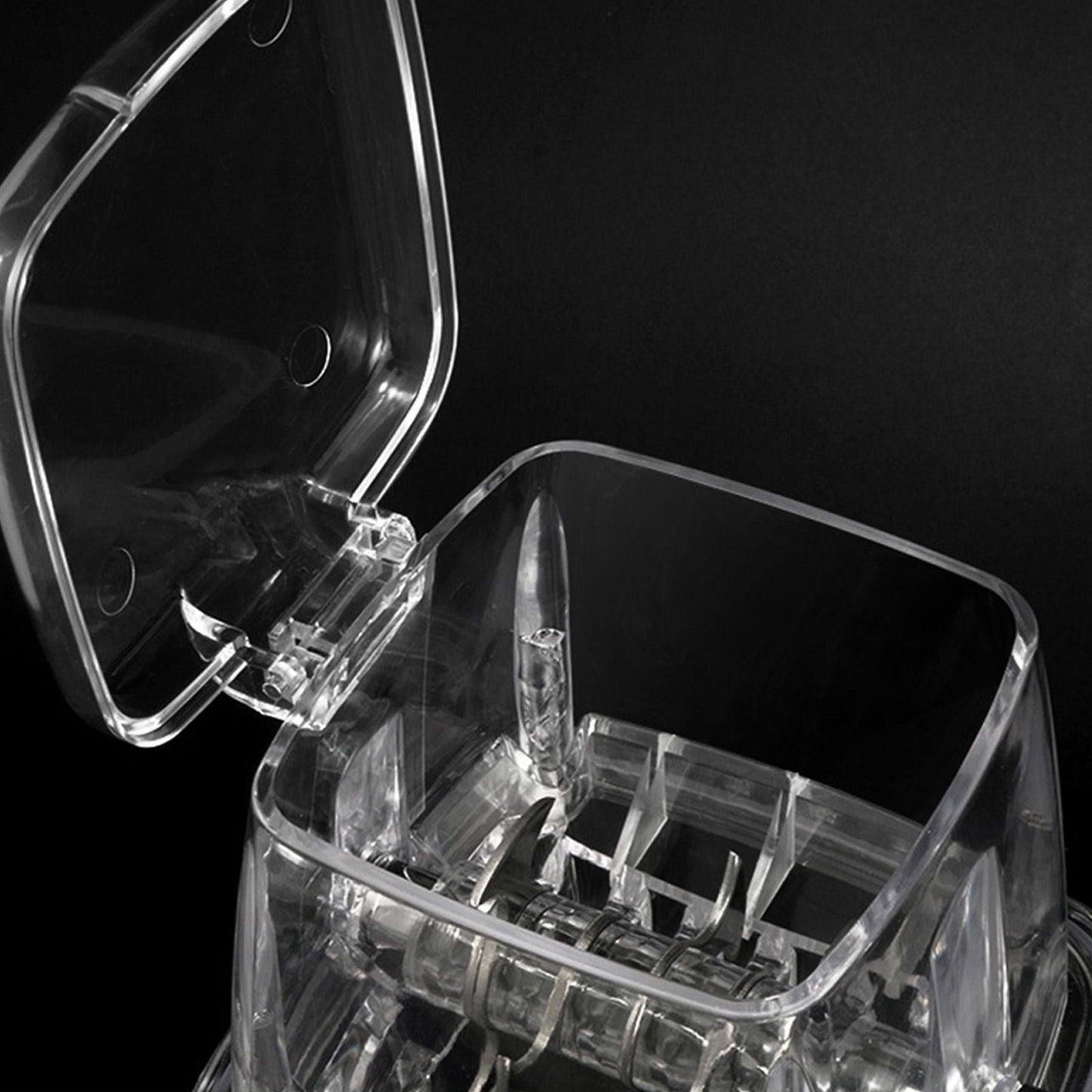 Portable Ice Crusher 1.25L Hand Cranked DIY Manual Shaved Ice Chopper Machine for Home Outdoor Camping Use Transparent - view 7