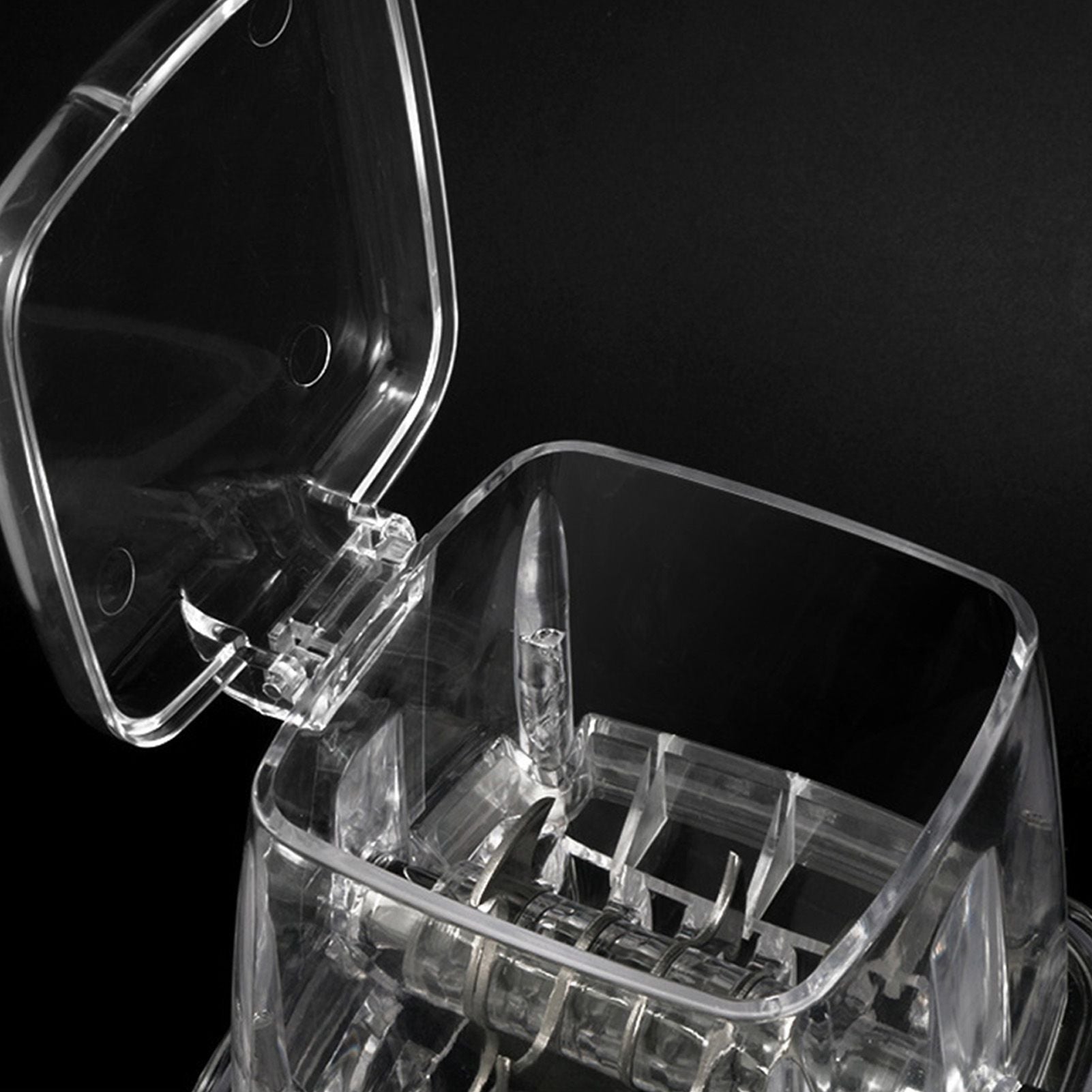 Portable Ice Crusher 1.25L Hand Cranked DIY Manual Shaved Ice Chopper Machine for Home Outdoor Camping Use Transparent - view 7