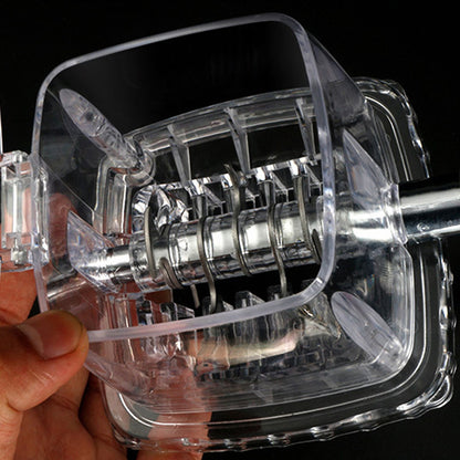 Portable Ice Crusher 1.25L Hand Cranked DIY Manual Shaved Ice Chopper Machine for Home Outdoor Camping Use Transparent - view 8