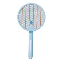 Electric Fly Swatter Racket 4 in 1 Automatic Portable Handheld Electric Fly Racket Bedroom Backyard Patio Camping Sky Blue - view 2
