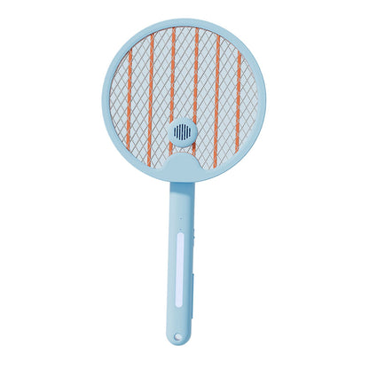 Electric Fly Swatter Racket 4 in 1 Automatic Portable Handheld Electric Fly Racket Bedroom Backyard Patio Camping Sky Blue - view 2