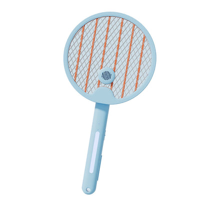 Electric Fly Swatter Racket 4 in 1 Automatic Portable Handheld Electric Fly Racket Bedroom Backyard Patio Camping Sky Blue - view 3