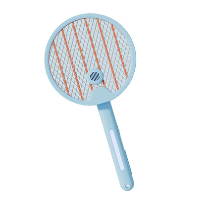 Electric Fly Swatter Racket 4 in 1 Automatic Portable Handheld Electric Fly Racket Bedroom Backyard Patio Camping Sky Blue - view 4