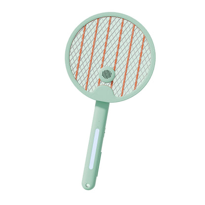 Electric Fly Swatter Racket 4 in 1 Automatic Portable Handheld Electric Fly Racket Bedroom Backyard Patio Camping Grass Green - view 3