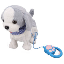 Walking and Barking Puppy Dog Toy Interactive Dancing Electronic Plush Pet with Remote Control Leash for Kids Grey - view 2