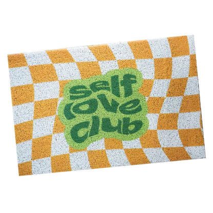 Checkerboard Kitchen Rugs Washable Hallway Entry Carpet Non Slip Entryway Runner Mat for Home Restaurant Office Yellow - view 4