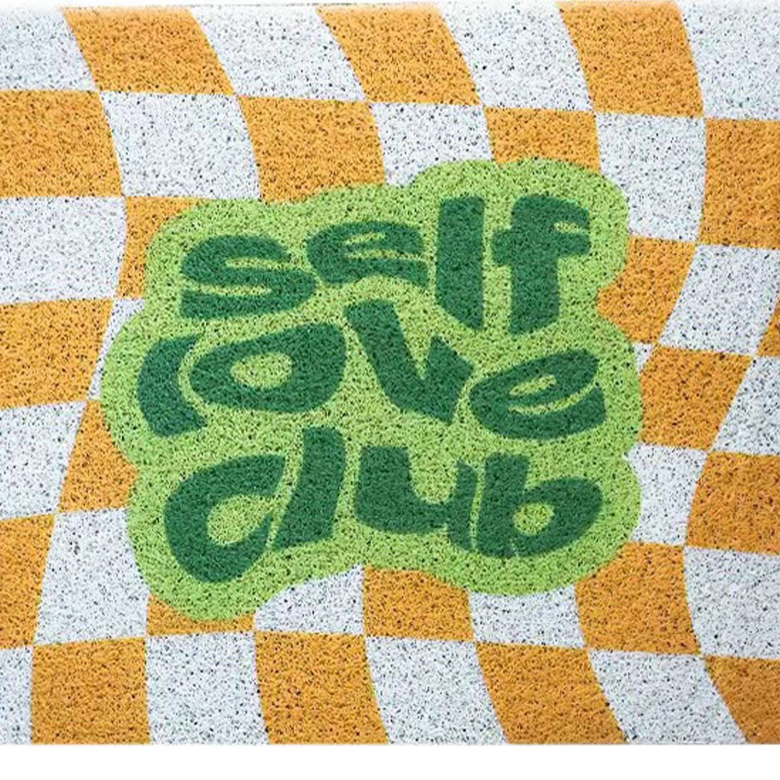 Checkerboard Kitchen Rugs Washable Hallway Entry Carpet Non Slip Entryway Runner Mat for Home Restaurant Office Yellow - view 8