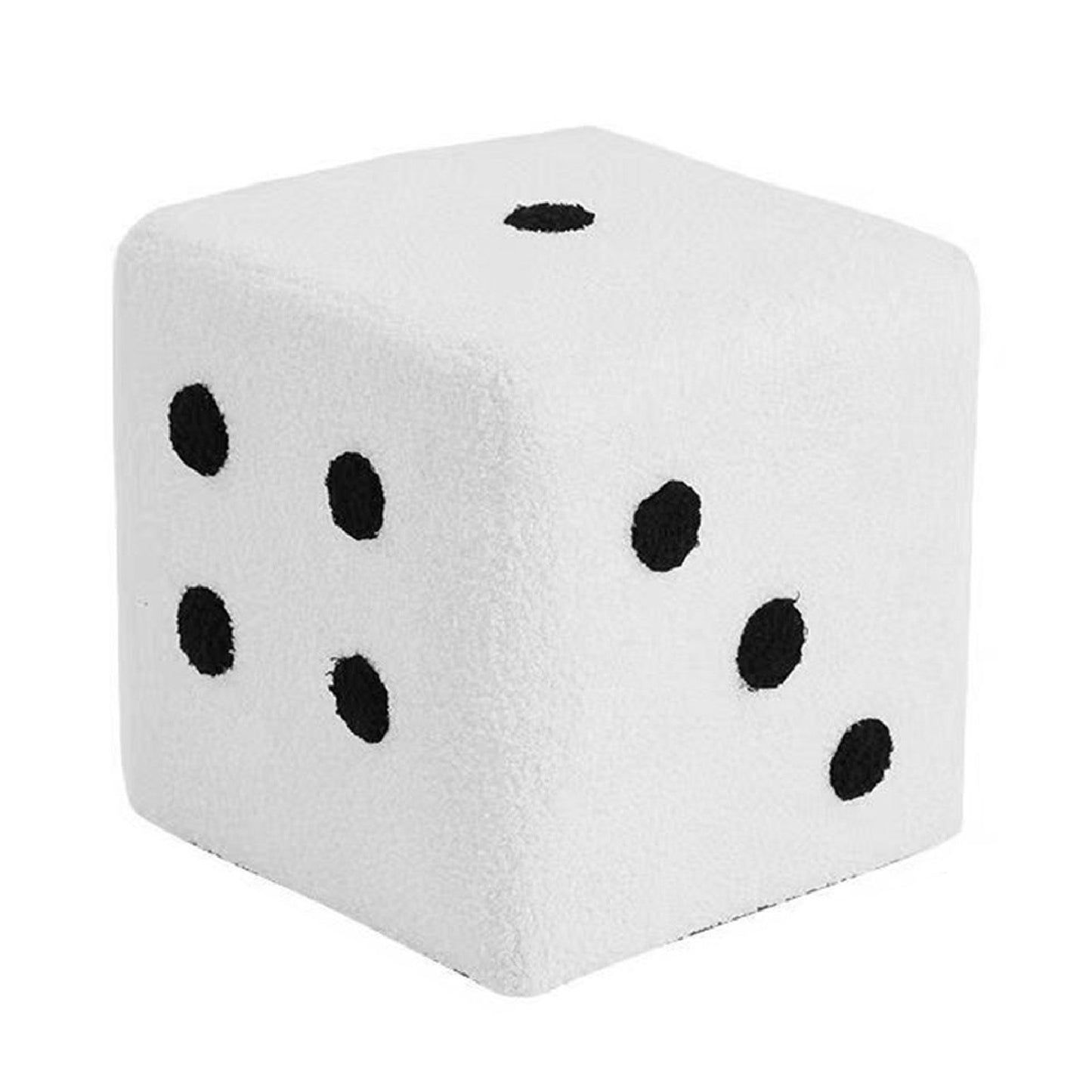 Foot Stool Soft Comfortable Simple Warm Sturdy Base Cube Stool for Home Living Room Bedroom White 20x20x20cm - view 4