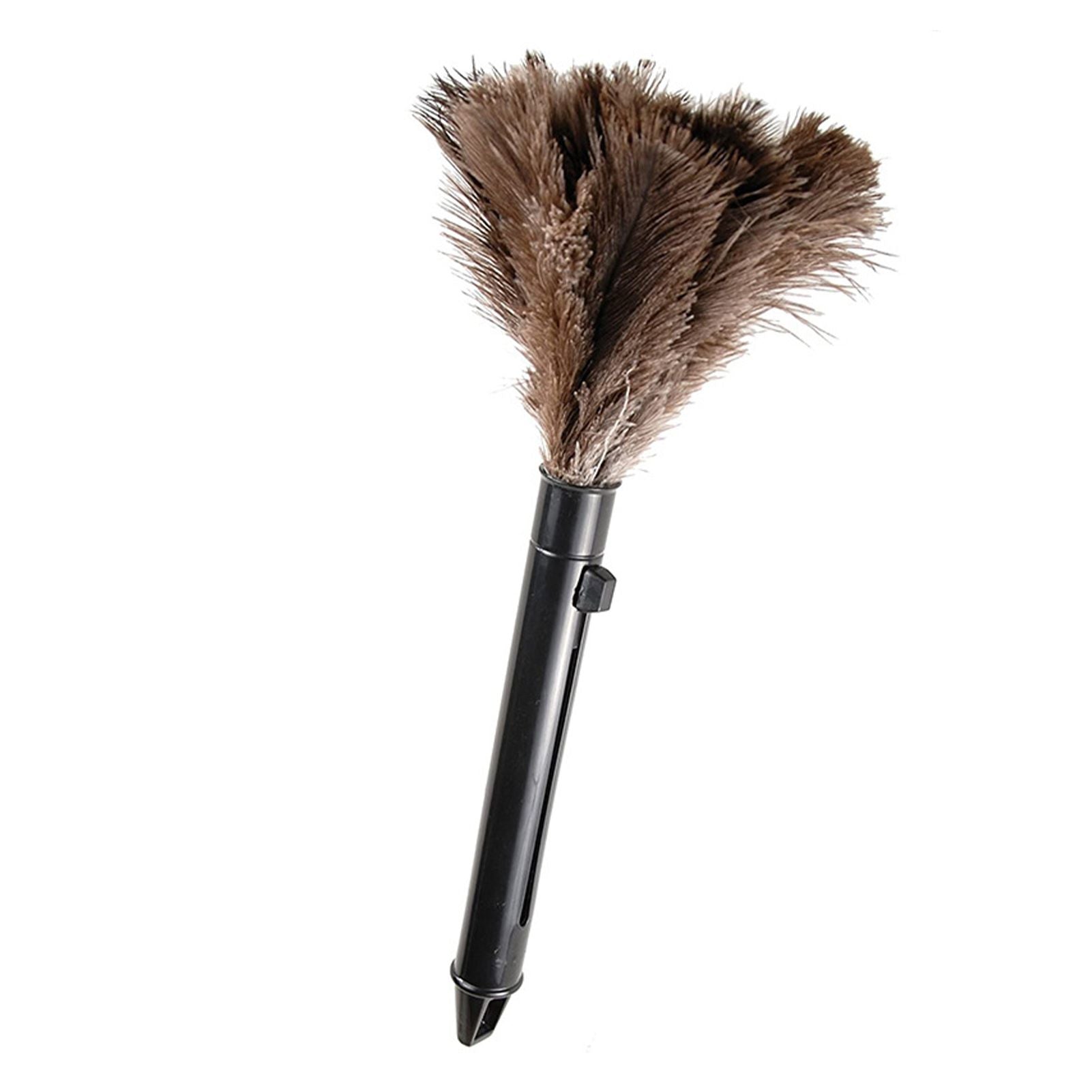 Feather Dusters Brown Washable Portable Compact Chicken Feathers ABS Mini Duster with Handle for Household - view 7