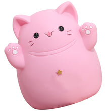 Cartoon Cat Piggy Bank Saving Bank Cartoon Cat Shaped Money Box Coins Storage Box Home Decor Ornament Children Toys Gifts Pink S 13x11x15cm - view 2