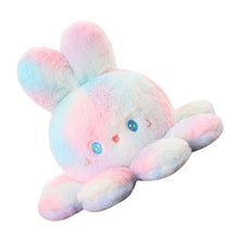 Reversible Octopus Doll Gradient Color Cute Bunny Ear Octopus Plush Toy Double Sided Stuffed Animal Pink Purple 20cm/7.9in - view 2