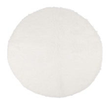 Round Plush Carpet Super Soft Fluffy Carpets Anti Skid Fuzzy Rug Modern Plush Area Rugs for Living Room Bedroom White