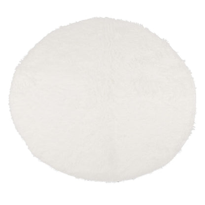 Round Plush Carpet Super Soft Fluffy Carpets Anti Skid Fuzzy Rug Modern Plush Area Rugs for Living Room Bedroom White - view 9
