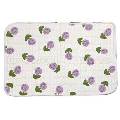 Urine Mattress 2 Sided Protector Pad Cover Leak Proof Non Slip Washable Waterproof Purified Cotton Tulip M
