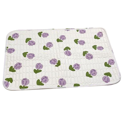 Urine Mattress 2 Sided Protector Pad Cover Leak Proof Non Slip Washable Waterproof Purified Cotton Tulip M - view 3