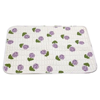 Urine Mattress 2 Sided Protector Pad Cover Leak Proof Non Slip Washable Waterproof Purified Cotton Tulip M - view 4