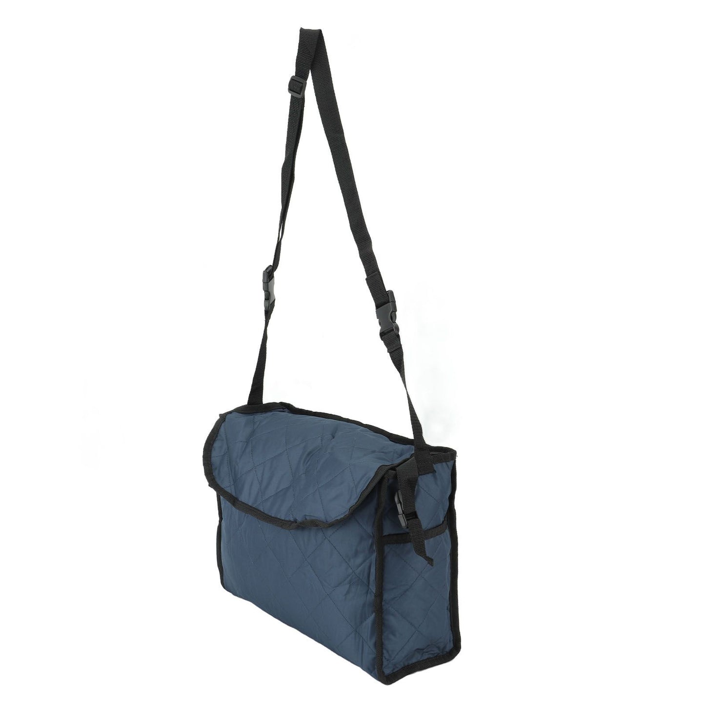 Wheelchair Bag Large Capacity Foldable One Shoulder Storage Hanging Bag for Walkers Rollators Navy Blue - view 2