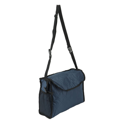 Wheelchair Bag Large Capacity Foldable One Shoulder Storage Hanging Bag for Walkers Rollators Navy Blue - view 3