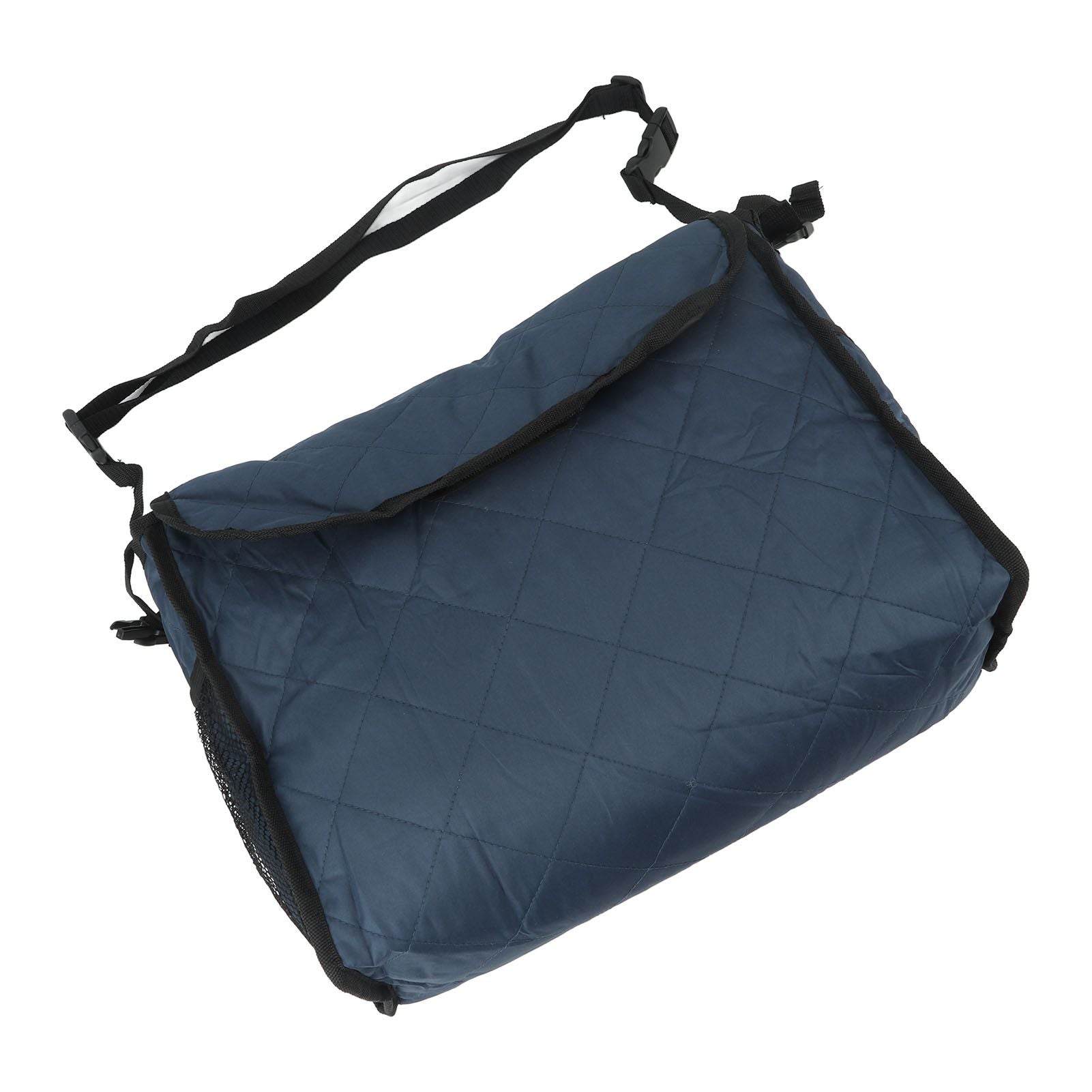 Wheelchair Bag Large Capacity Foldable One Shoulder Storage Hanging Bag for Walkers Rollators Navy Blue - view 4