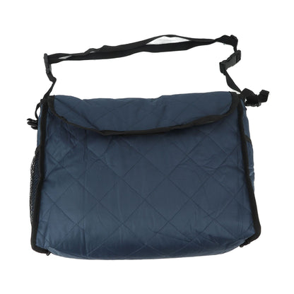 Wheelchair Bag Large Capacity Foldable One Shoulder Storage Hanging Bag for Walkers Rollators Navy Blue - view 5