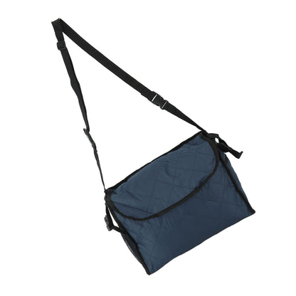 Wheelchair Bag Large Capacity Foldable One Shoulder Storage Hanging Bag for Walkers Rollators Navy Blue - view 7