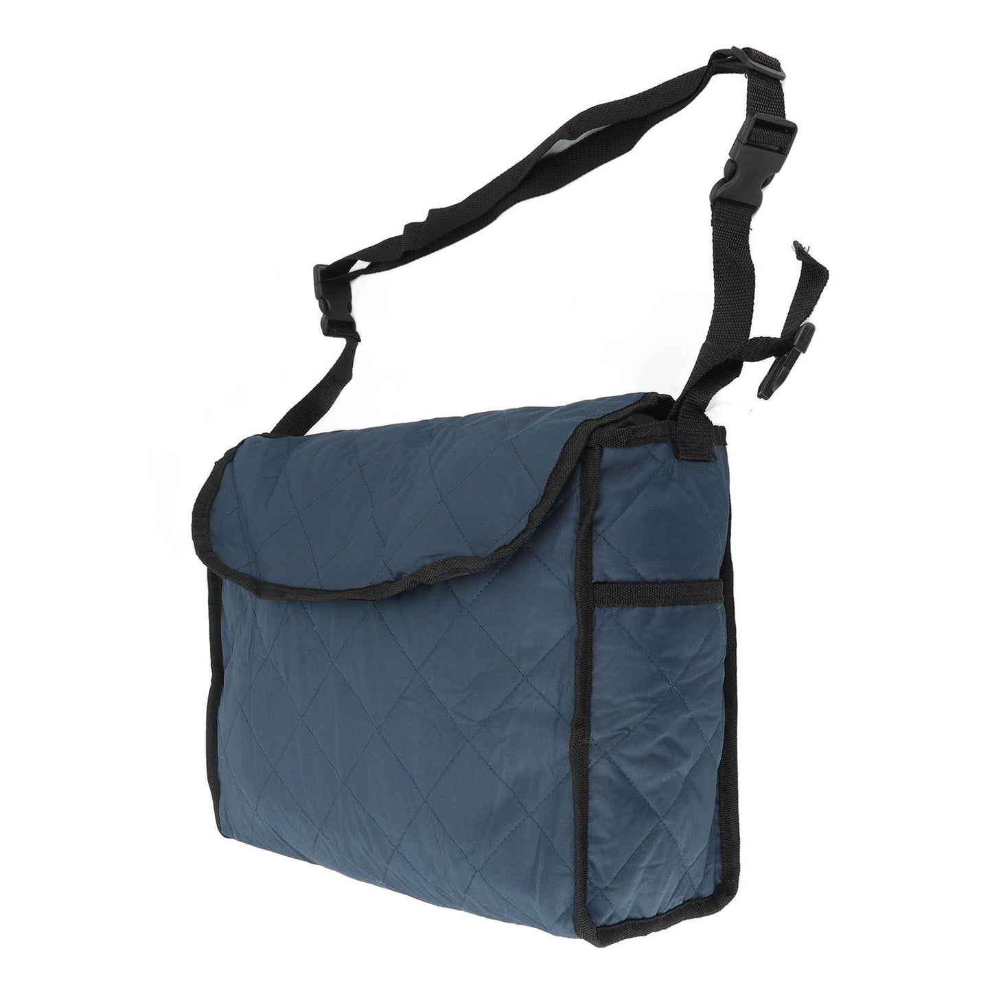Wheelchair Bag Large Capacity Foldable One Shoulder Storage Hanging Bag for Walkers Rollators Navy Blue - view 10