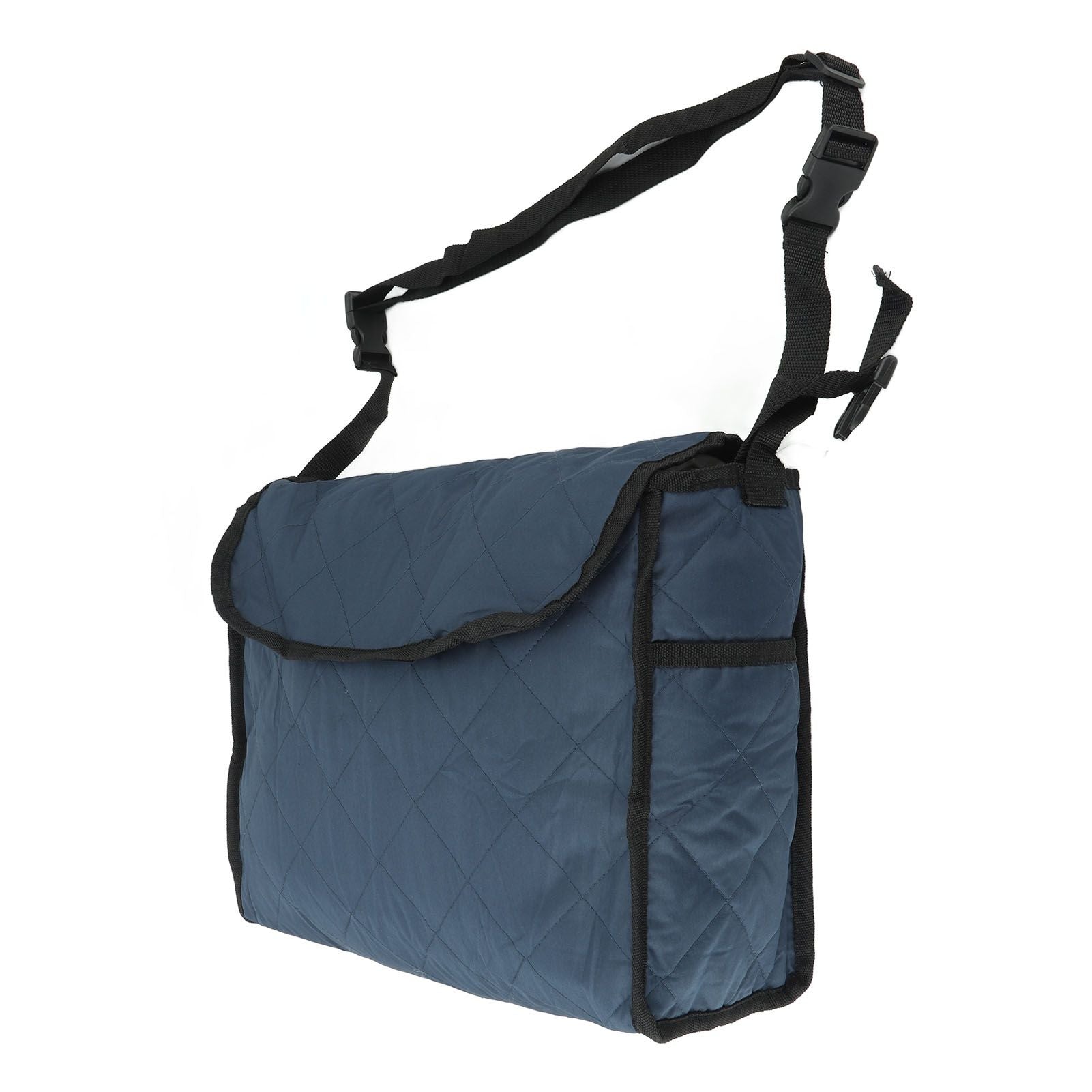 Wheelchair Bag Large Capacity Foldable One Shoulder Storage Hanging Bag for Walkers Rollators Navy Blue - view 10