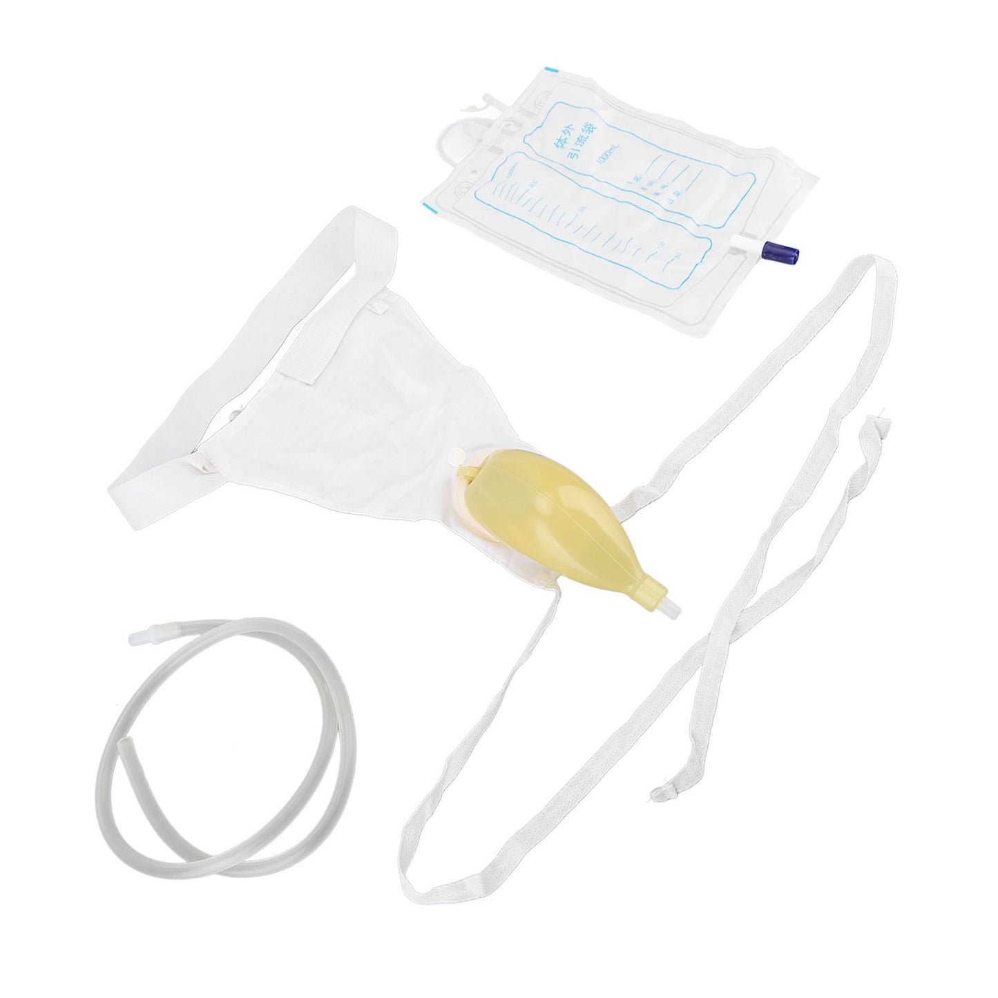 Urine Collector Bag 1000ml Reusable Skin Friendly Silicone Urine Drainage Bag for Elderly - view 5