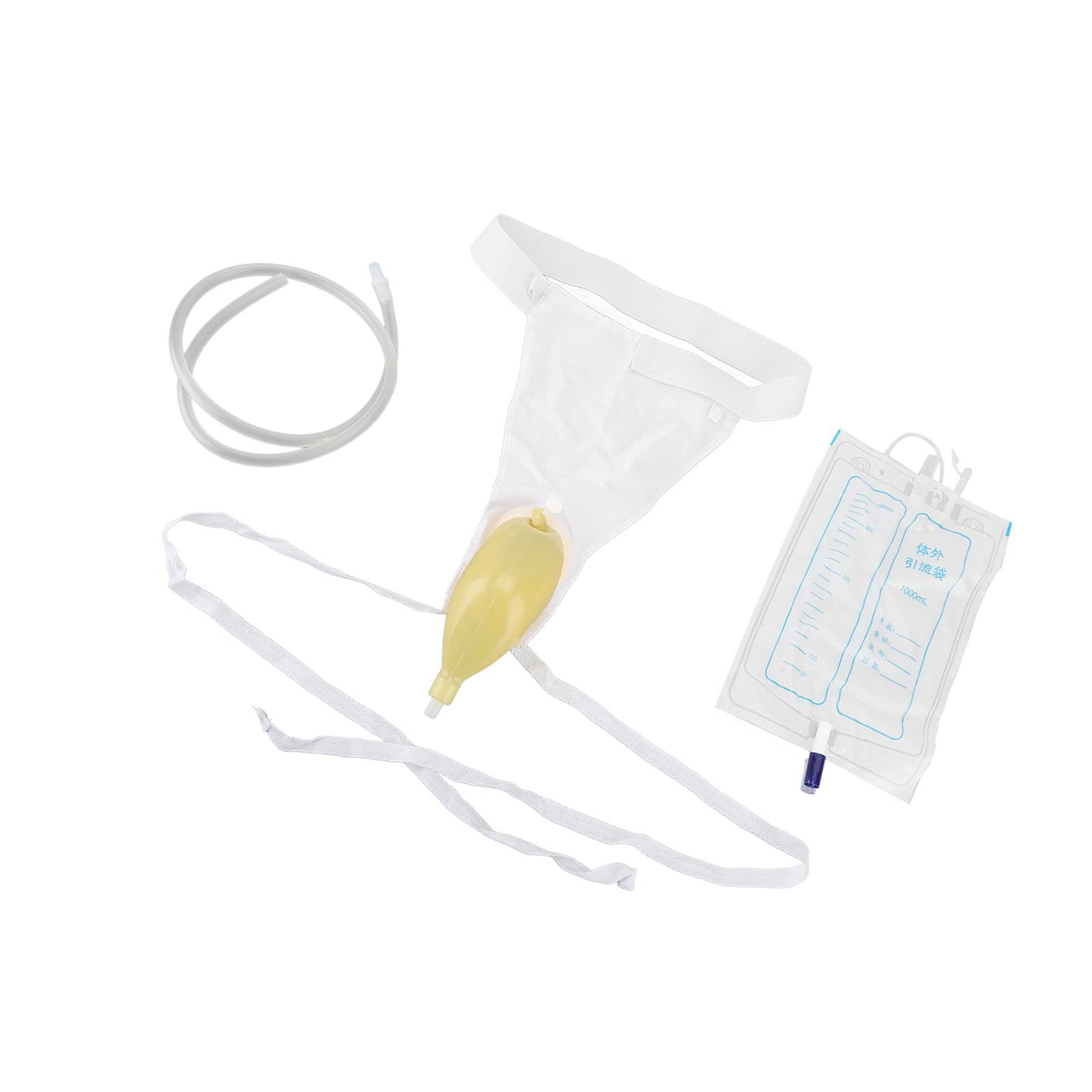 Urine Collector Bag 1000ml Reusable Skin Friendly Silicone Urine Drainage Bag for Elderly - view 8