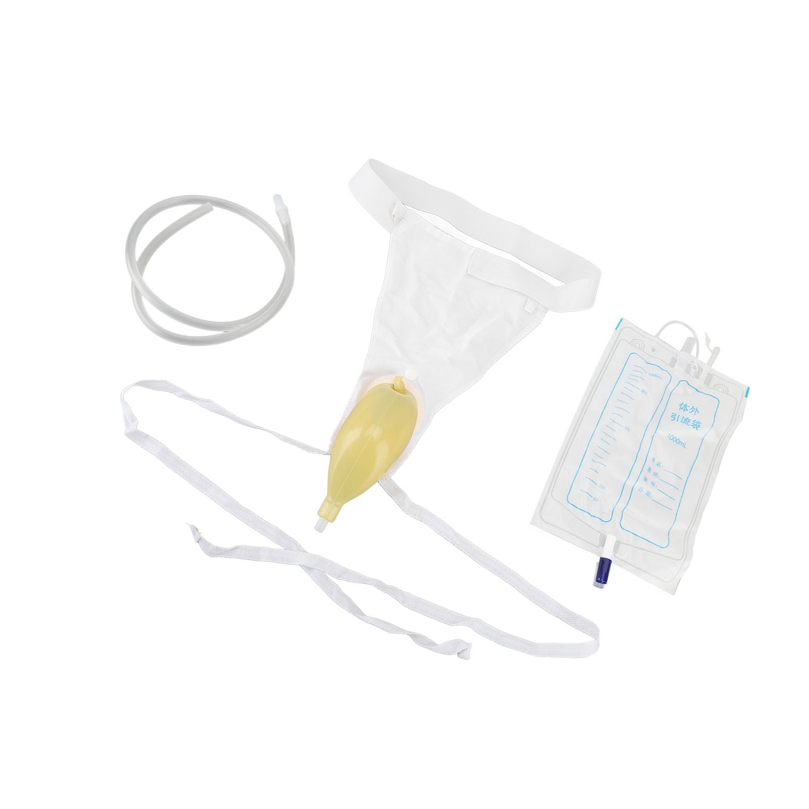 Urine Collector Bag 1000ml Reusable Skin Friendly Silicone Urine Drainage Bag for Elderly - view 8