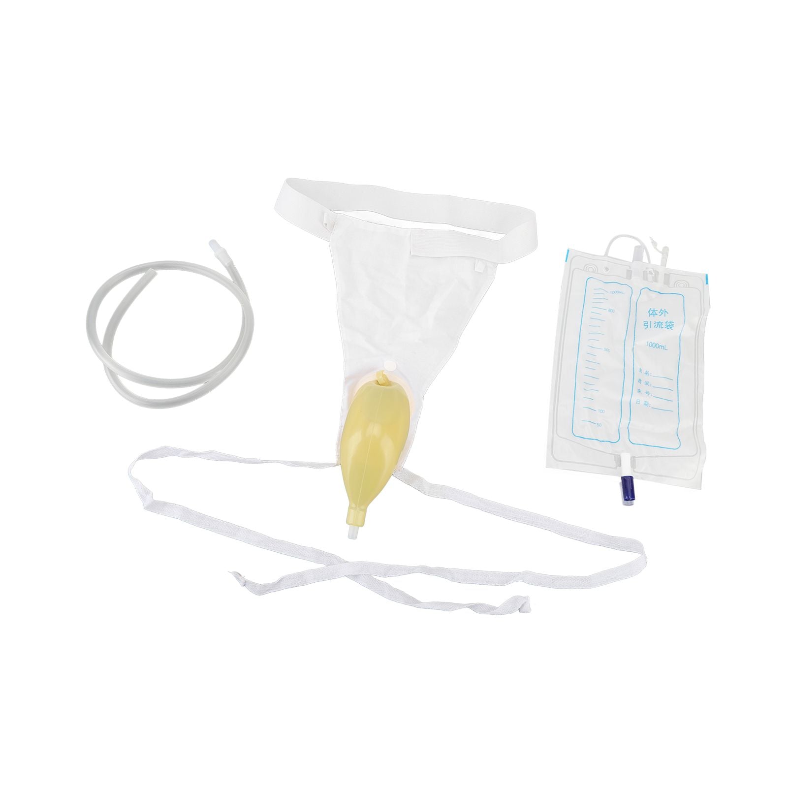 Urine Collector Bag 1000ml Reusable Skin Friendly Silicone Urine Drainage Bag for Elderly - view 9
