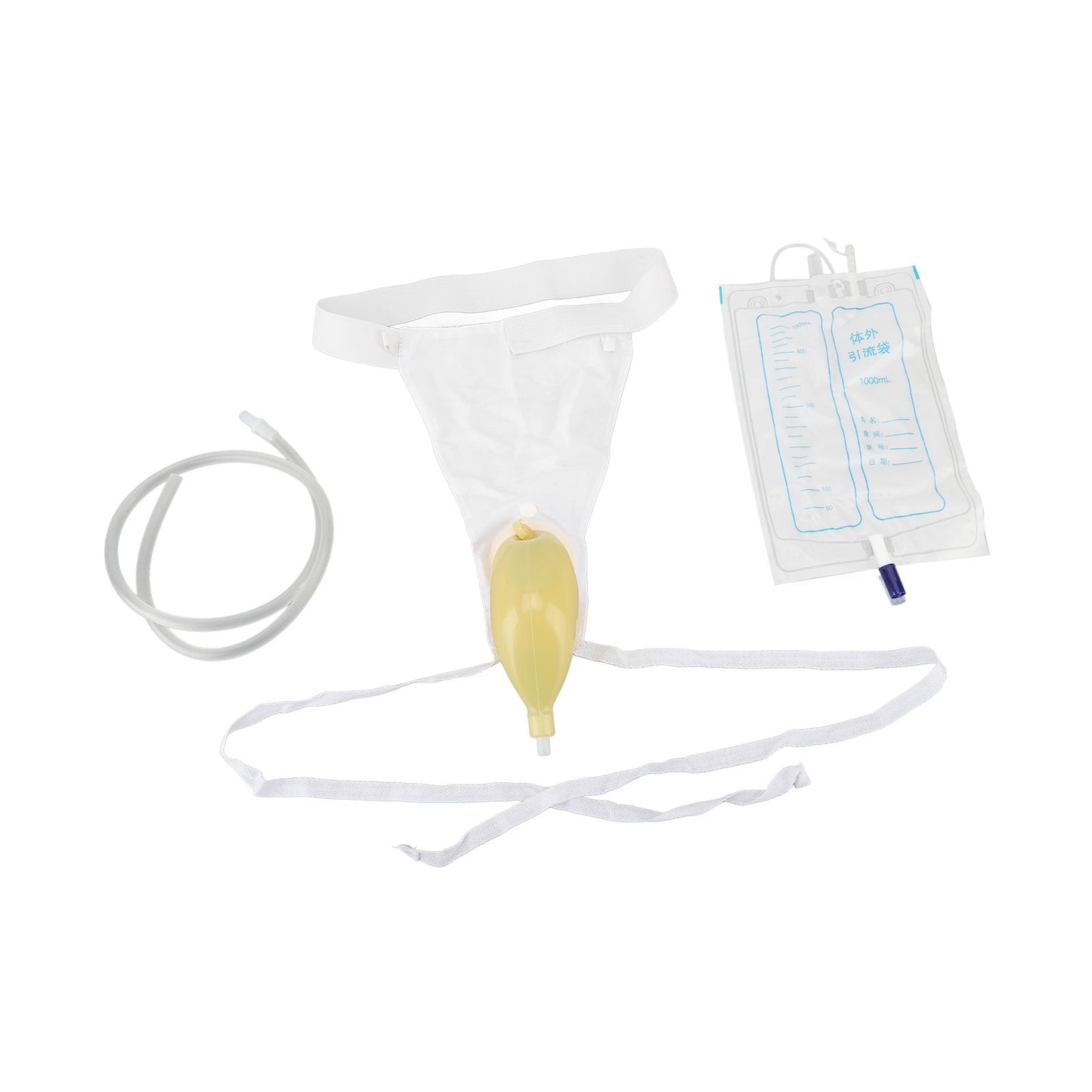 Urine Collector Bag 1000ml Reusable Skin Friendly Silicone Urine Drainage Bag for Elderly - view 10