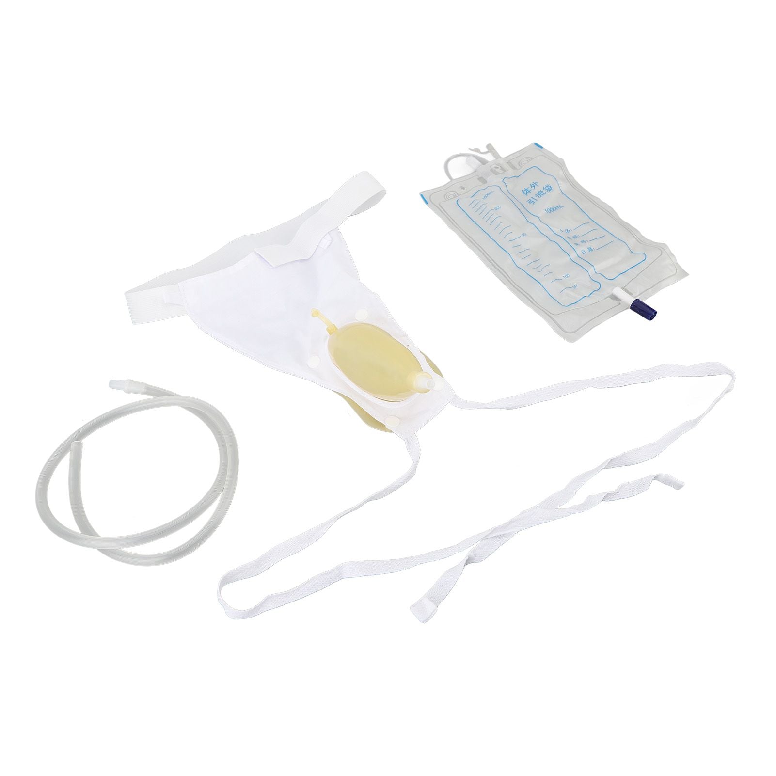 Silicone Urine Collector Reusable Portable Urinary Catheter Bag Collection Urinal Bagfor Man Woman Elderly - view 2