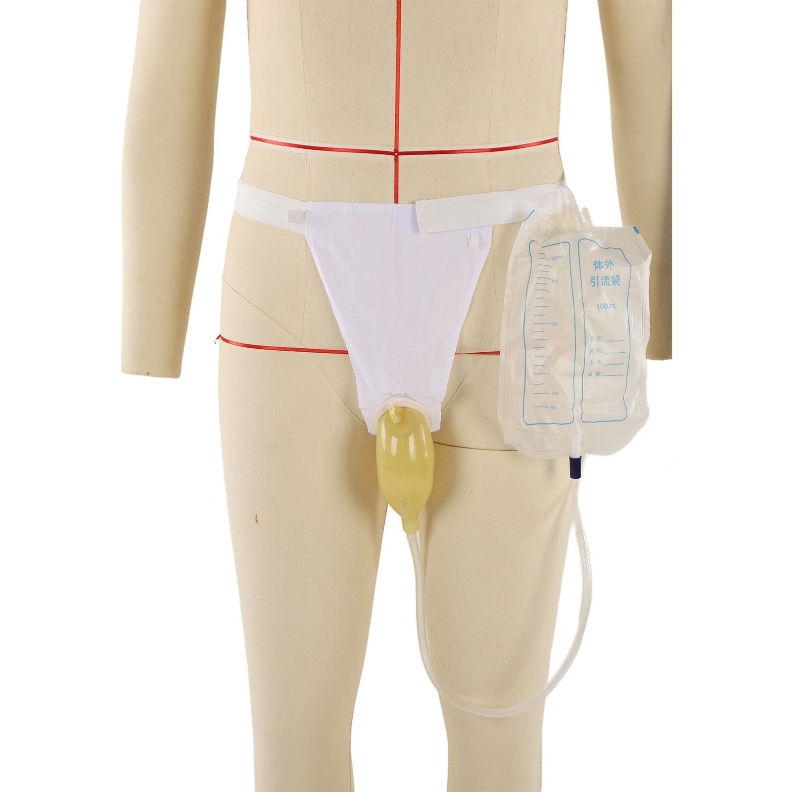 Silicone Urine Collector Reusable Portable Urinary Catheter Bag Collection Urinal Bagfor Man Woman Elderly - view 9