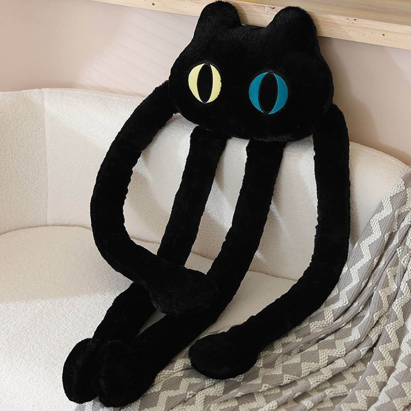 Long Legged Octopus Doll Long Legs and Feet Fine Stitching Plush Long Legs Toy for Men Women Black Cat - view 5