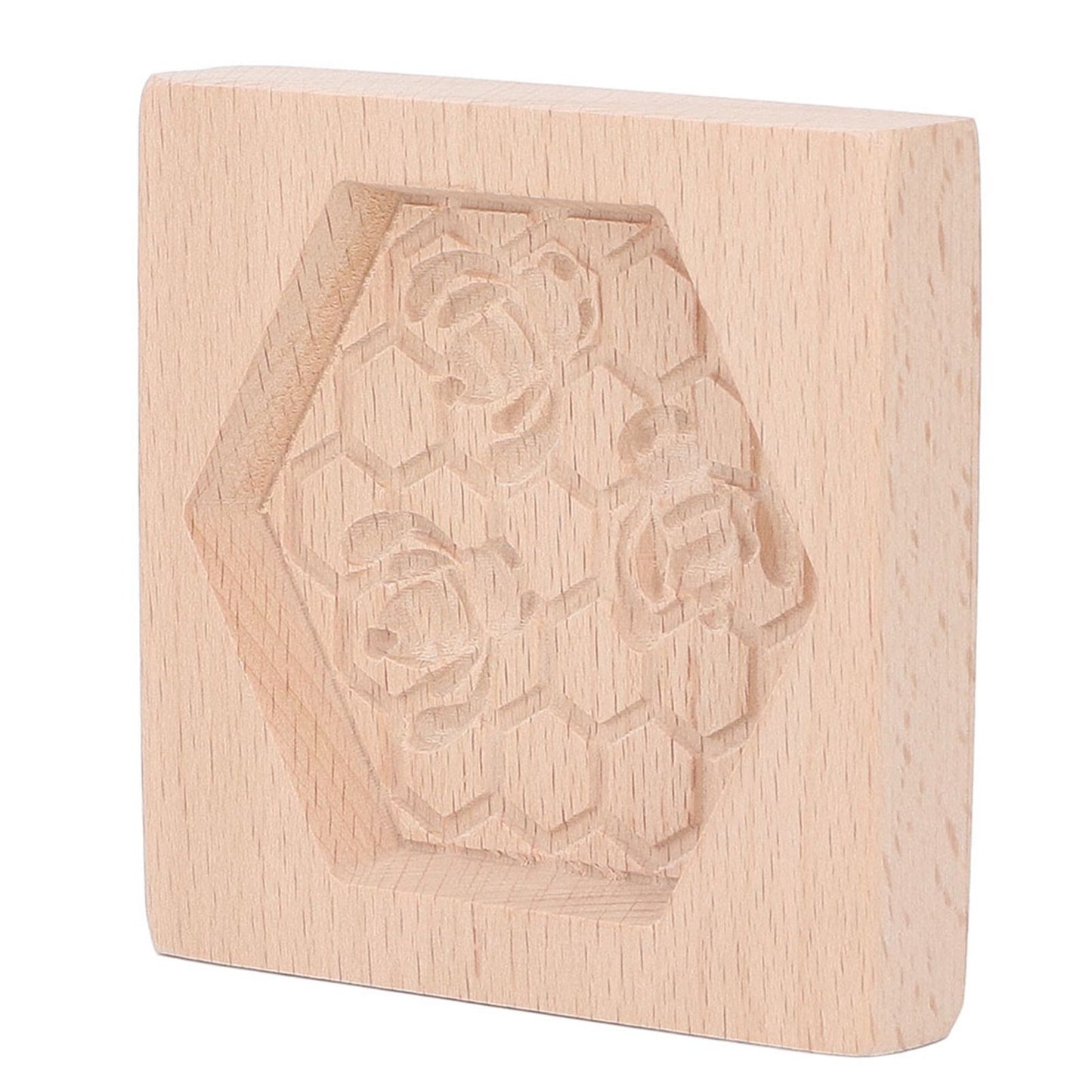 Wooden Cookie Mould Beechwood Reusable Washable Biscuit Press Stamp Mold for Kitchen Baking Bee - view 10