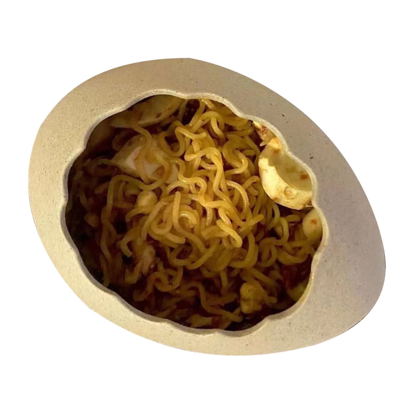 Egg Shell Bowl Ceramic Lifelike Decorative Toxic Free Noodle Dessert Bowl for Home Restaurant - view 7