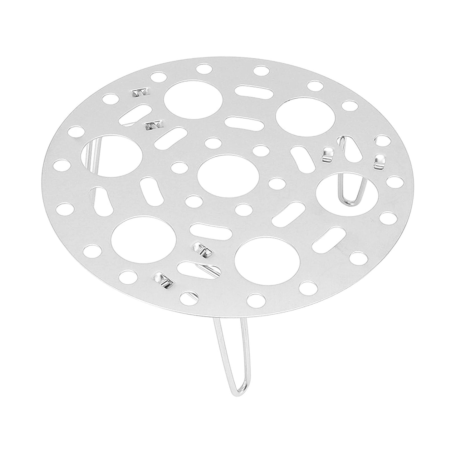 Steaming Rack Stainless Foldable Multi Function Steel Steaming Tray Dumplings Egg Steaming Tool for Home Restaurant Silver - view 2