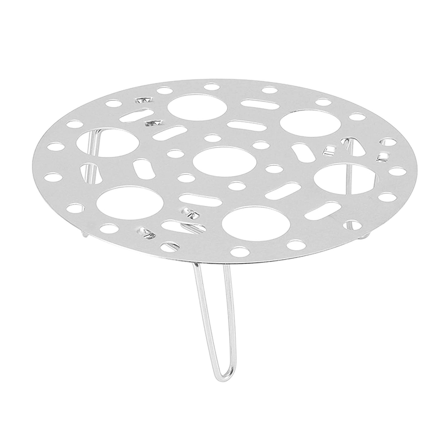 Steaming Rack Stainless Foldable Multi Function Steel Steaming Tray Dumplings Egg Steaming Tool for Home Restaurant Silver - view 3