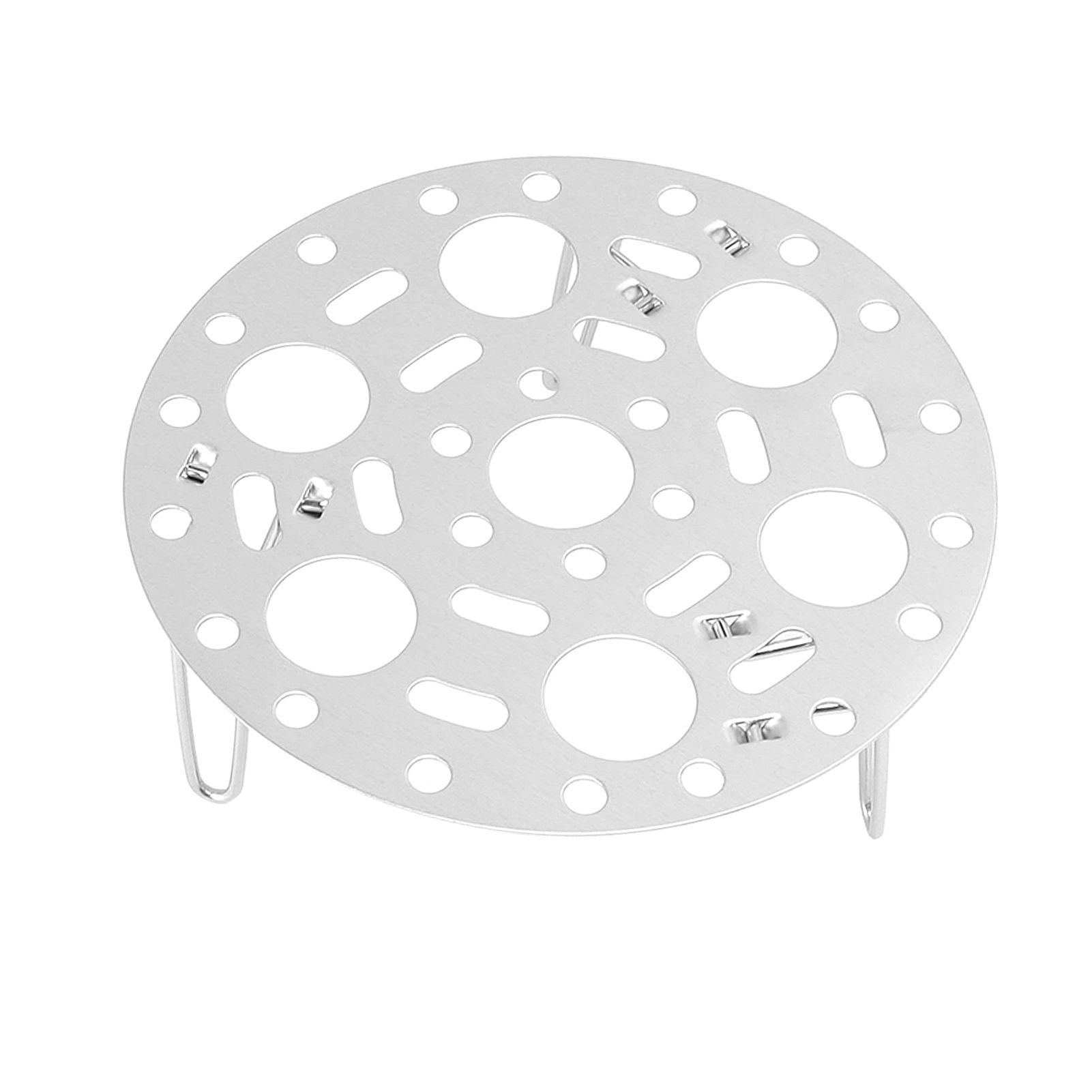 Steaming Rack Stainless Foldable Multi Function Steel Steaming Tray Dumplings Egg Steaming Tool for Home Restaurant Silver - view 5