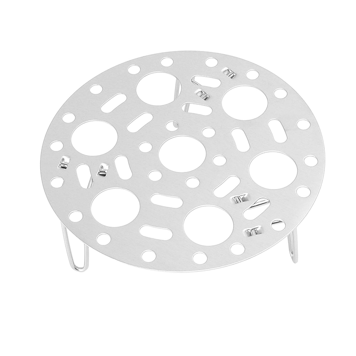 Steaming Rack Stainless Foldable Multi Function Steel Steaming Tray Dumplings Egg Steaming Tool for Home Restaurant Silver - view 6