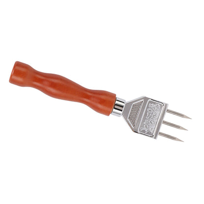 Ice Chipper 304 Stainless Steel Ice Crusher with Wooden Handle for Breaking Ice Kitchen Tool Type A - view 5
