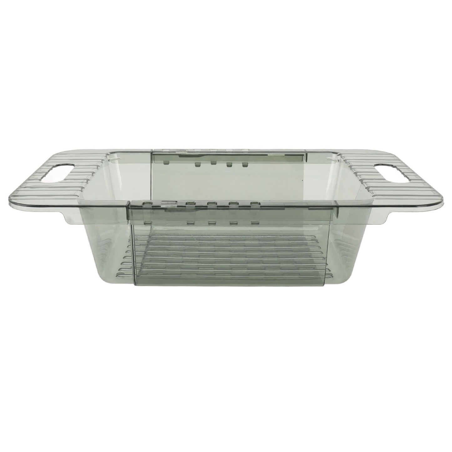 Kitchen Sink Fruit Vegetable Strainer Modern Minimalist PET Kitchen Telescopic Drain Rack Plastic Sink Filter Green - view 7