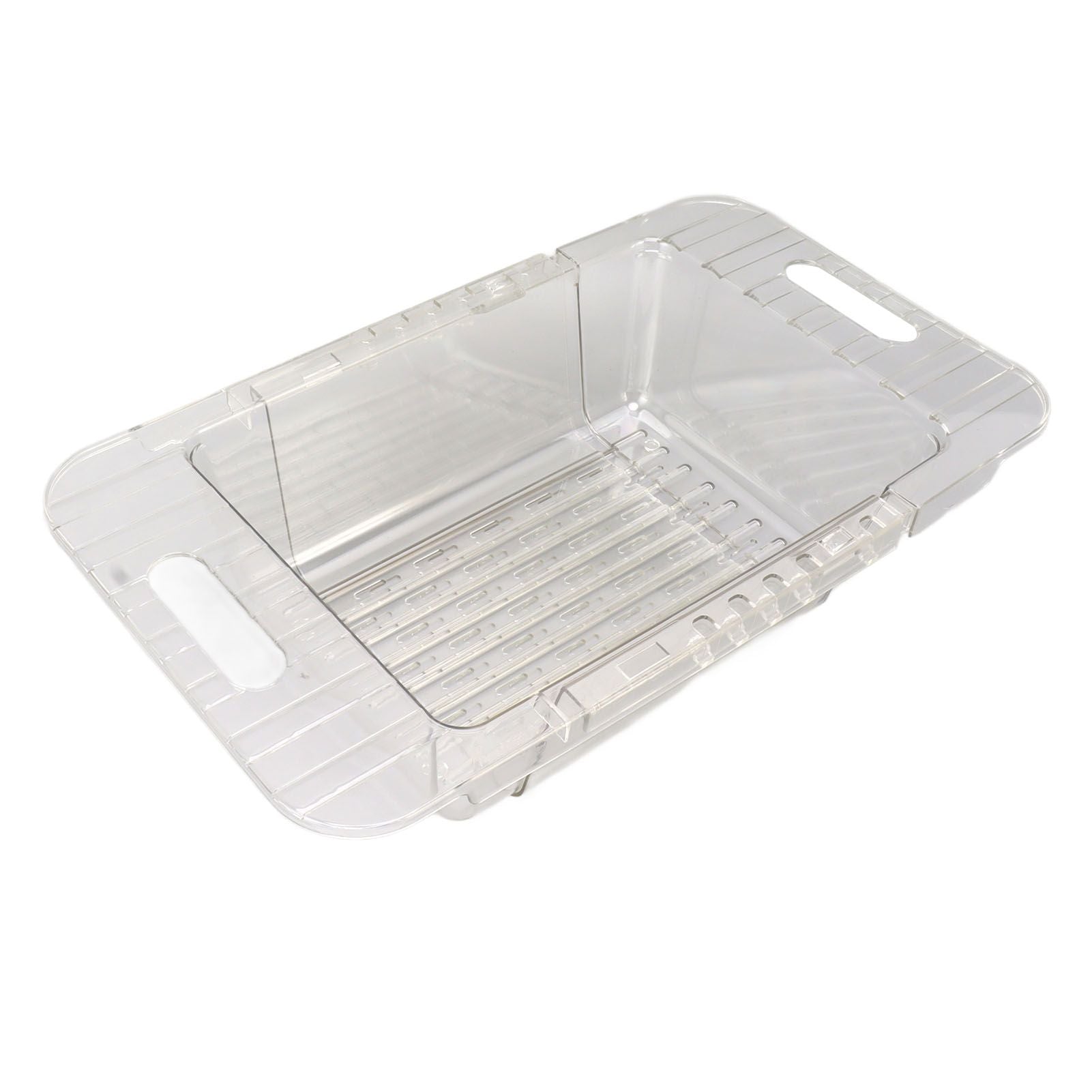 Kitchen Sink Fruit Vegetable Strainer Modern Minimalist PET Kitchen Telescopic Drain Rack Plastic Sink Filter Transparent - view 4
