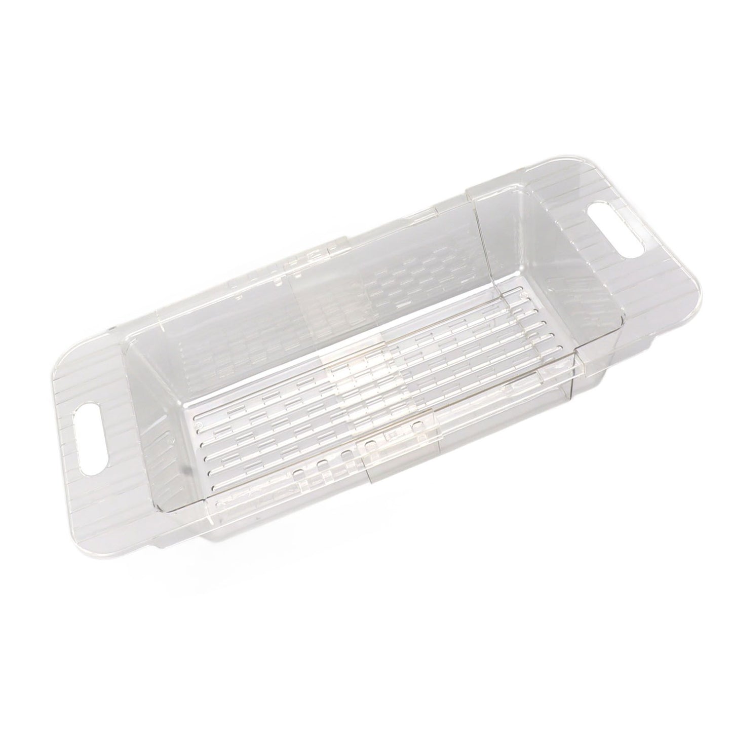 Kitchen Sink Fruit Vegetable Strainer Modern Minimalist PET Kitchen Telescopic Drain Rack Plastic Sink Filter Transparent - view 6