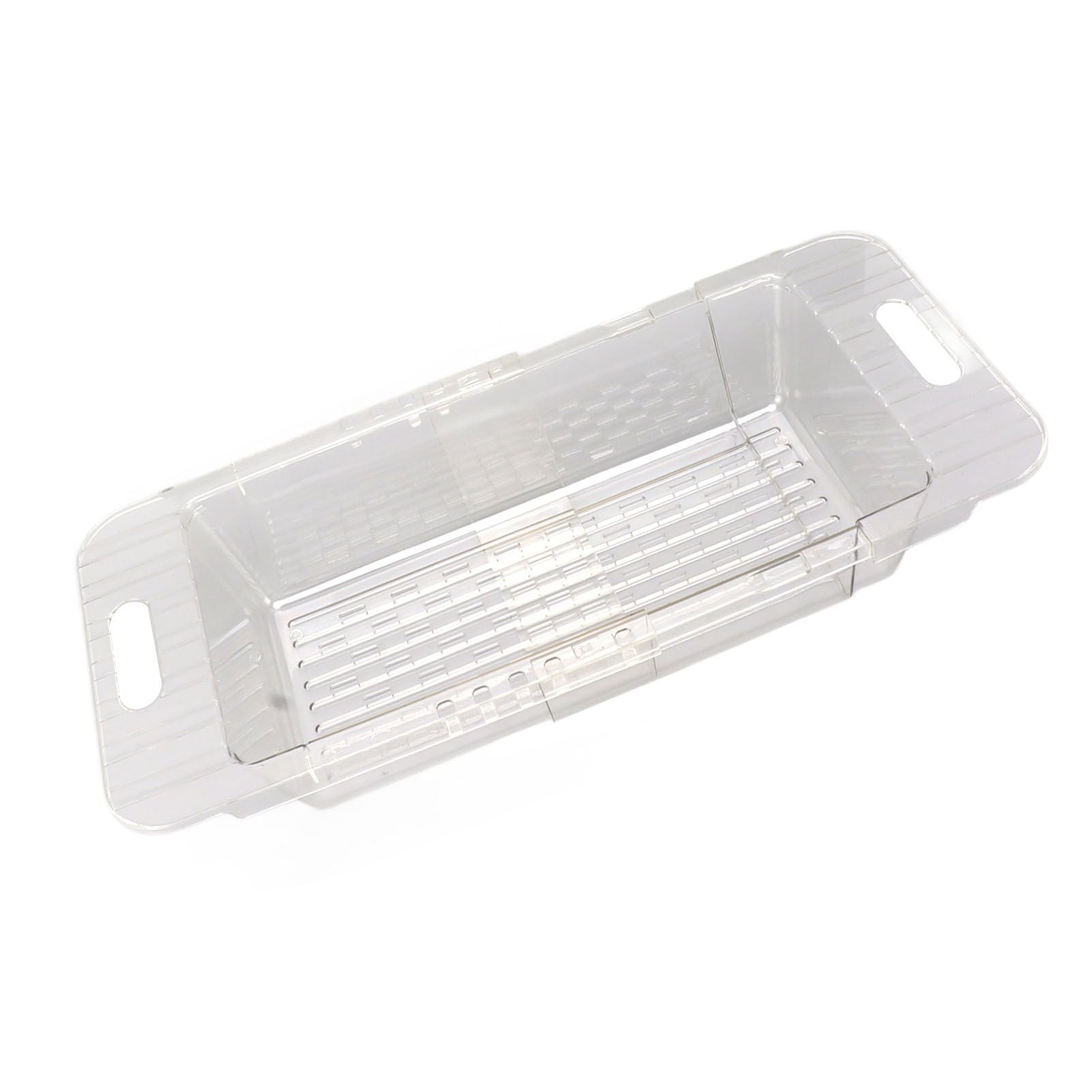 Kitchen Sink Fruit Vegetable Strainer Modern Minimalist PET Kitchen Telescopic Drain Rack Plastic Sink Filter Transparent - view 6